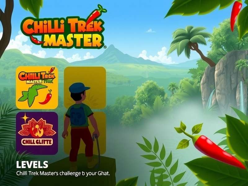 Chilli Trek Master Gameplay Chilli Trek Master gameplay screenshot showing character navigating spicy challenges