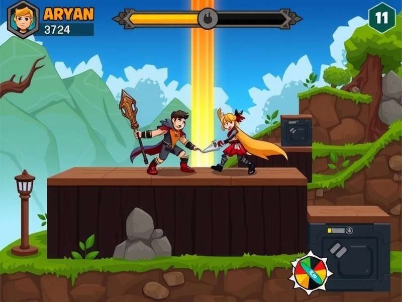 Aryan - The Balanced Warrior Aryan character from Peak Pouncer Hero