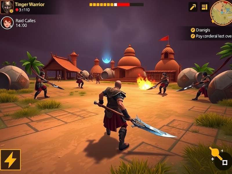 Titan Ginger Warrior Pro - Immersive Gameplay Experience Titan Ginger Warrior Pro gameplay screenshot showing character in action