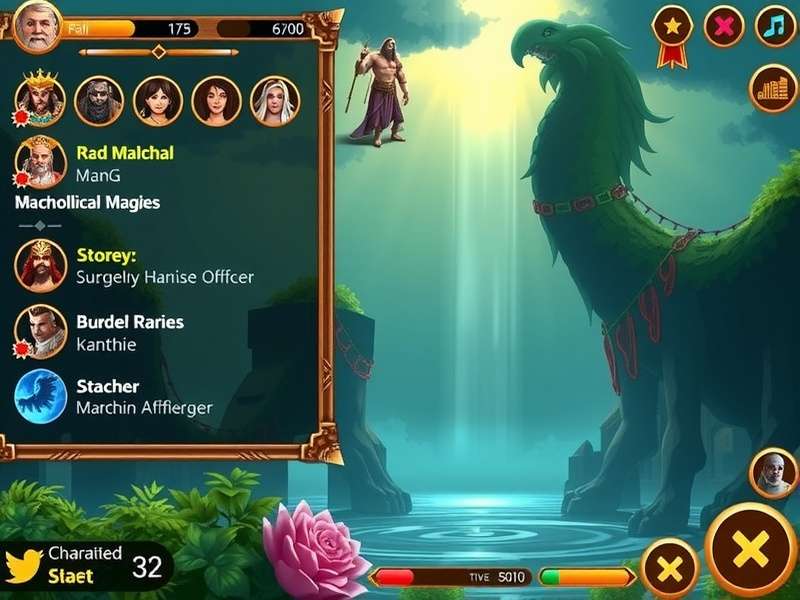 Divine Adventure Character Roster Divine Adventure character roster showing various mythological figures