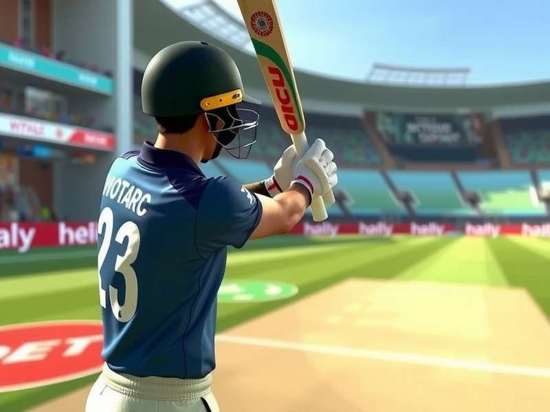 Immersive VR Cricket Experience VR Cricket Dynamo India gameplay showing immersive cricket experience