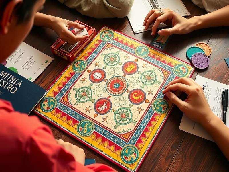 Mithila Maestro Game Components Mithila Maestro gameplay components and tokens