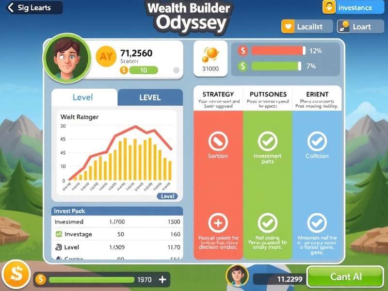 Wealth Builder Odyssey Investment Dashboard Wealth Builder Odyssey gameplay interface showing investment dashboard