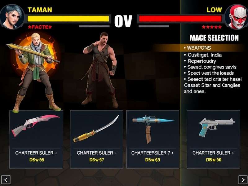 Mace Brawler India Character Selection Mace Brawler India character selection screen