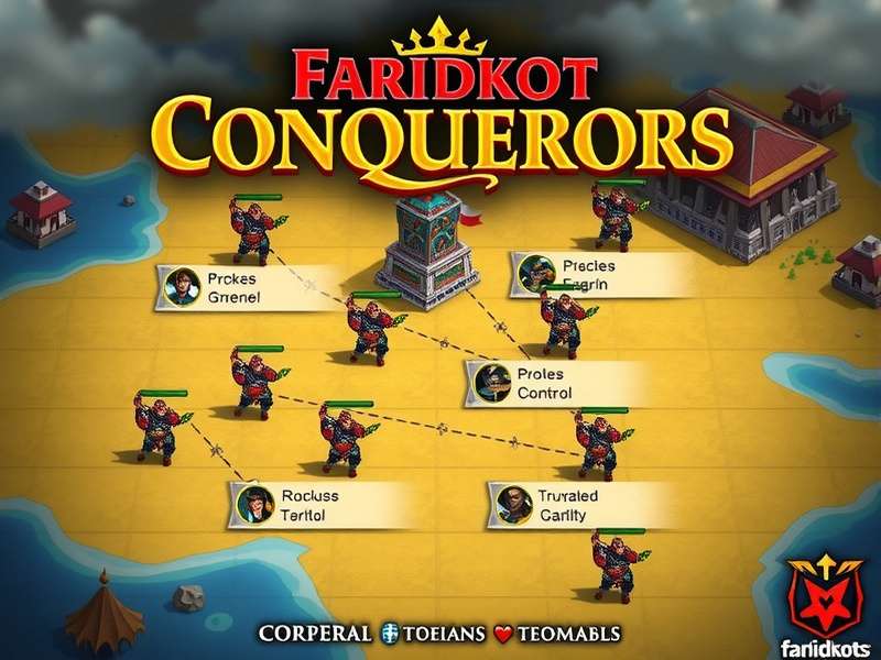 Faridkot Conquerors Territory Control Faridkot Conquerors strategy map showing territory control