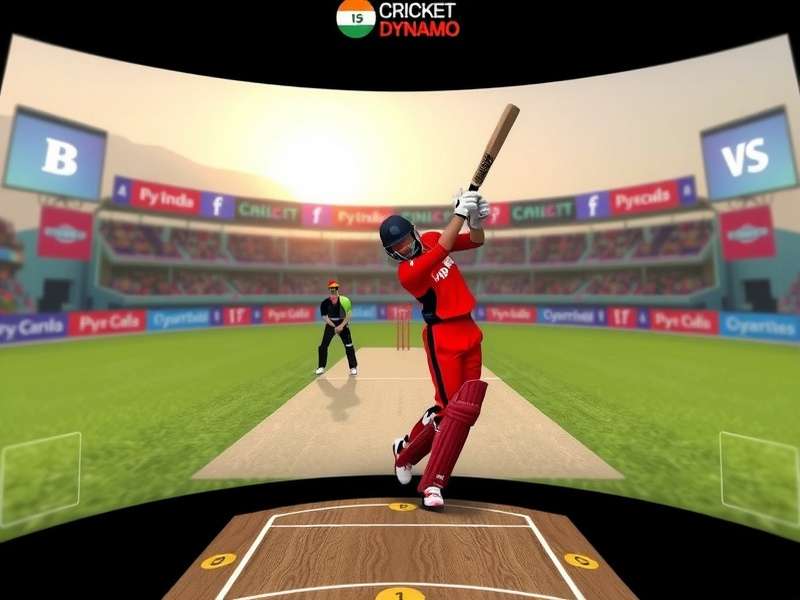 VR Cricket Batting Interface VR Cricket Dynamo India batting interface and controls