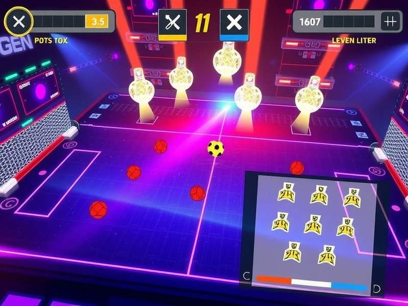 Black Hole Handball Legends Gameplay Black Hole Handball Legends gameplay screenshot showing futuristic handball arena