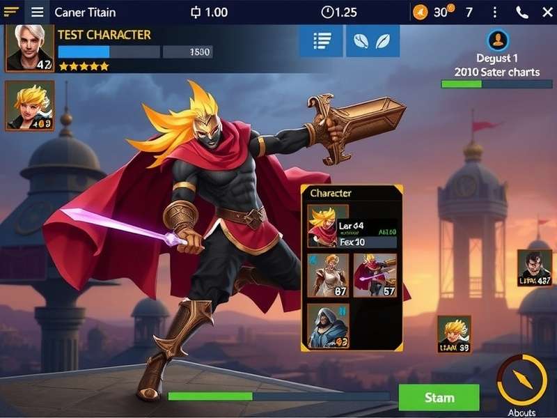 Anise Gladiator Titan Combat Scene Anise Gladiator Titan gameplay screenshot showing character combat