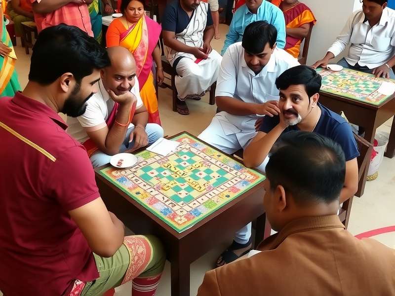Scrabble Yatra Tournament Scrabble Yatra tournament with diverse participants in India
