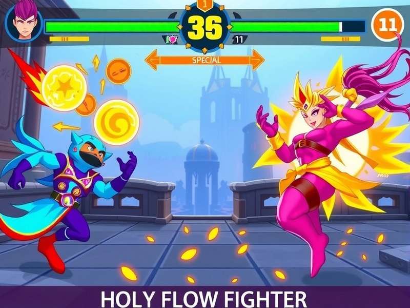 Holy Flow Fighter Combat System Holy Flow Fighter combat interface showing special moves