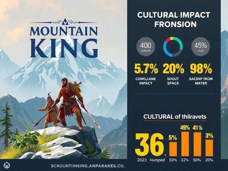 Mountain King Cultural Impact - Global Download Statistics Mountain King cultural impact infographic showing download statistics