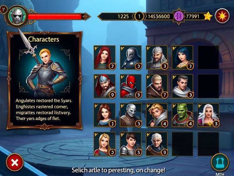 Cavelossim Crusaders Character Selection Screen Cavelossim Crusaders gameplay screenshot showing character selection