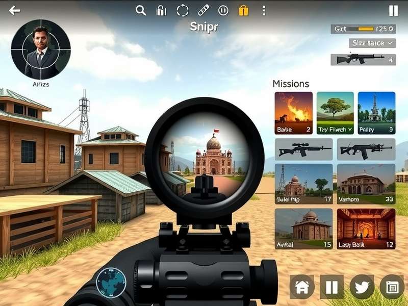 Weapon Customization in Sniper Warrior Indian Sniper Warrior Indian weapon customization screen