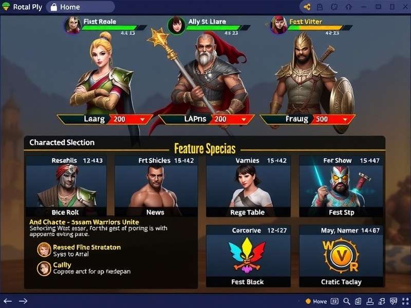Assam Warriors Unite Character Roster Assam Warriors Unite character lineup showing different warrior classes