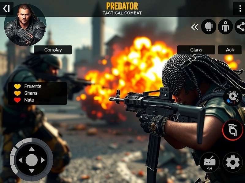 Predator Tactical Combat Intense Gameplay Predator Tactical Combat gameplay screenshot showing intense tactical combat