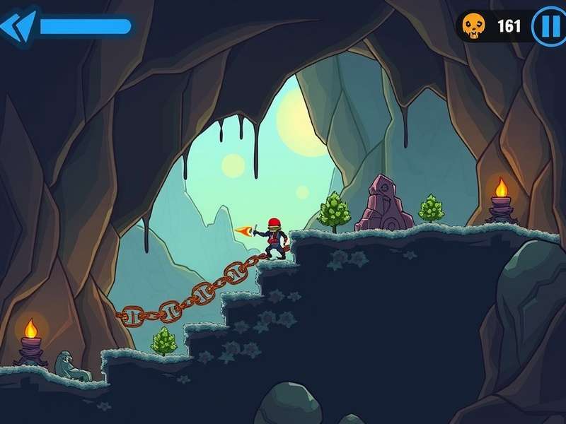 Cave Rush Elite Level Variety Diverse level environments in Cave Rush Elite