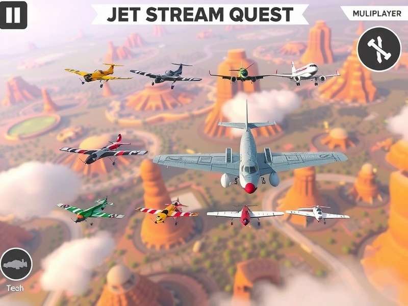 Jet Stream Quest - Aircraft customization interface Jet Stream Quest aircraft selection and customization screen
