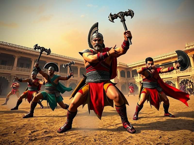 Rajputana Mace Gladiator Warrior Classes Different warrior classes in Rajputana Mace Gladiator tradition