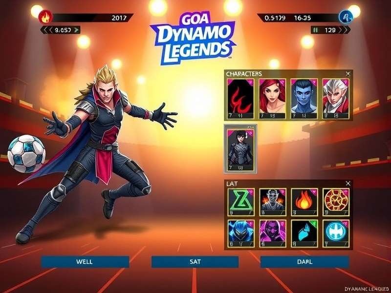 Diverse Character Roster in Goa Dynamo Legends Goa Dynamo Legends character selection screen