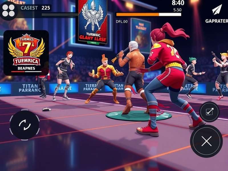 Turmeric Titan Glory Battle - Combat Interface Turmeric Titan Glory Battle combat interface and controls