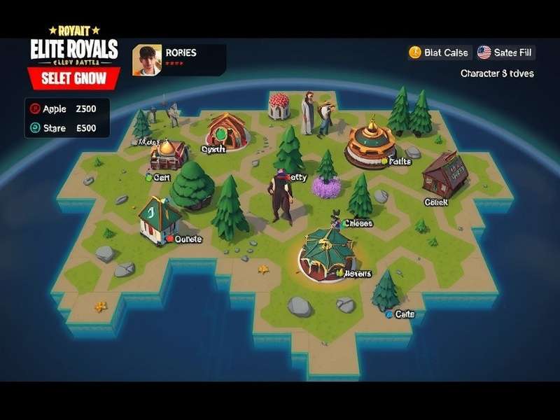 Elite Royals Glory Battle gameplay screenshot showing character in action