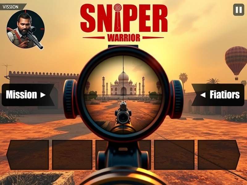 Sniper Warrior Indian Gameplay Sniper Warrior Indian gameplay screenshot showing sniper scope view