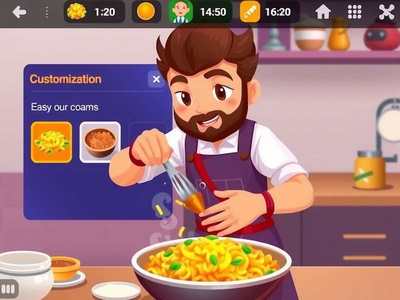 Biryani Elite Dash Gameplay Biryani Elite Dash gameplay screenshot showing character preparing biryani