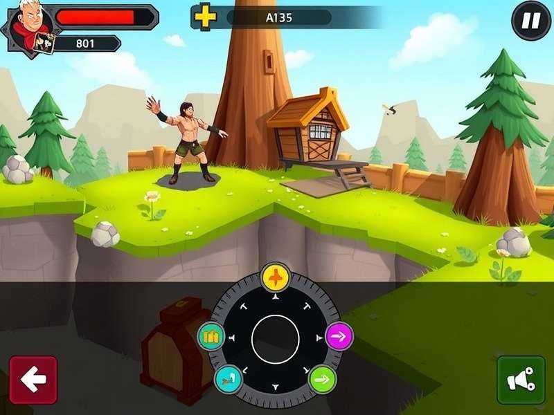 Game Interface and Controls Cumin Adventure King control interface and HUD display