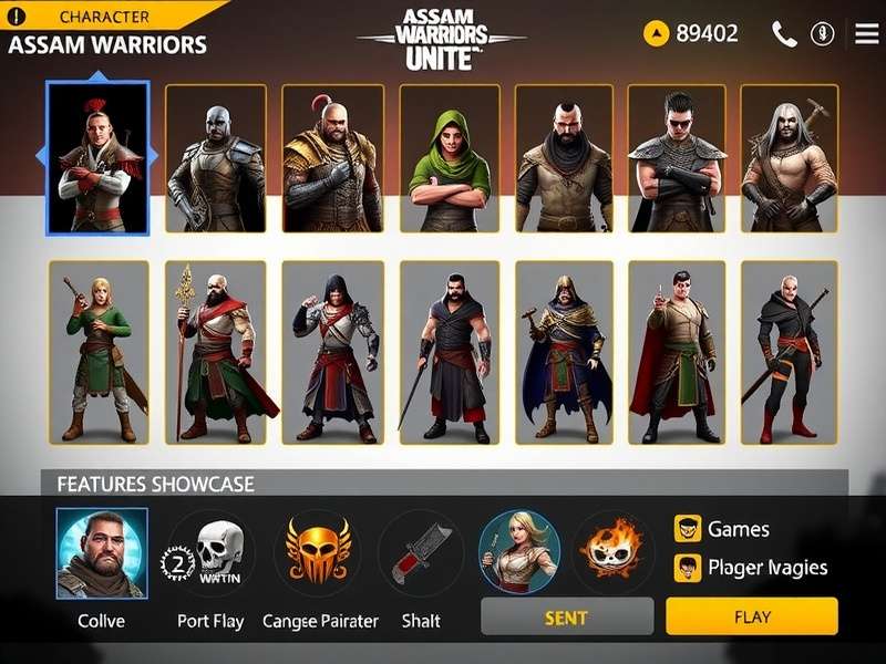 Assam Warriors Unite Game Features Assam Warriors Unite feature showcase with multiple gameplay elements