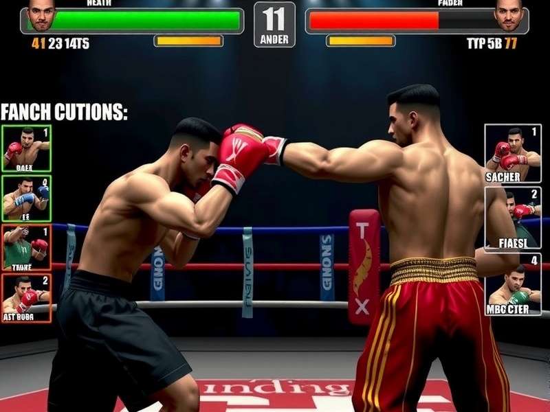 Indian Boxing Elite gameplay screenshot showing character selection
