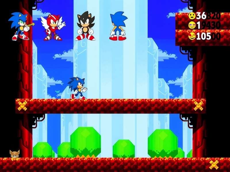 Character Selection in Sitar Sonic Supreme Sitar Sonic Supreme character selection screen