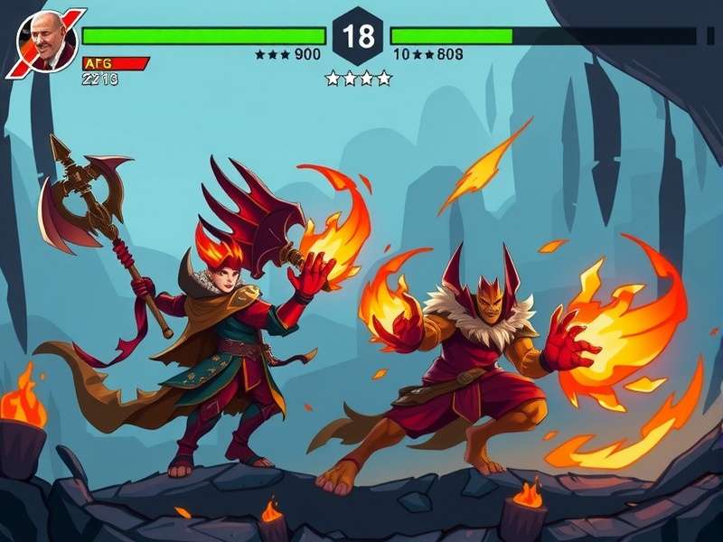 Scorch Flame Victorious Gameplay Scorch Flame Victorious gameplay screenshot showing character battles