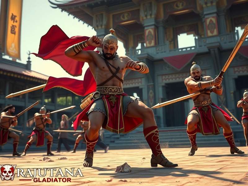 Rajputana Mace Gladiator Gameplay Rajputana Mace Gladiator gameplay in traditional arena