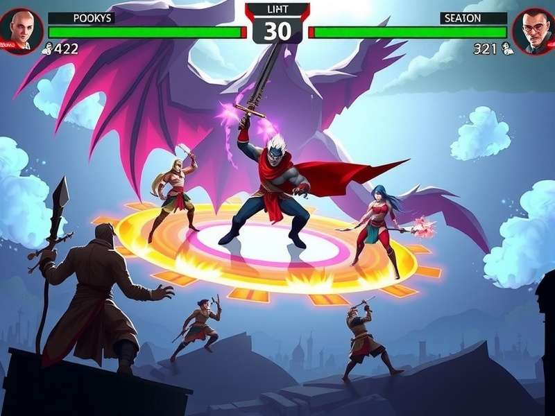 Epic Battle Scene from Kali Colossus Combatant Kali Colossus Combatant gameplay screenshot showing epic battle scene