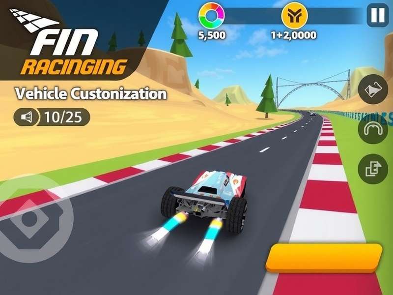 Fin Racing Ace - High Speed Racing Action Fin Racing Ace Game Screenshot