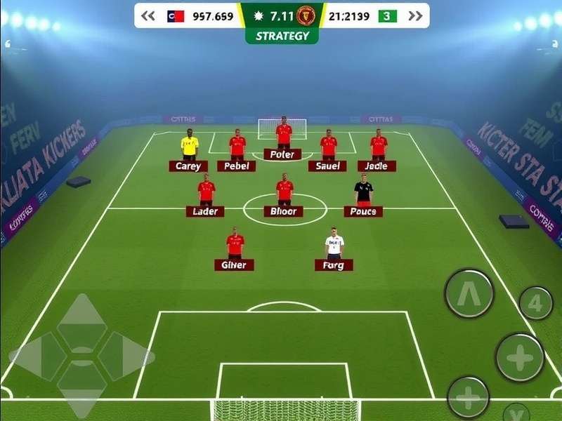 Kolkata Kickers Supreme Star Gameplay Interface Kolkata Kickers Supreme Star gameplay screenshot showing player controls