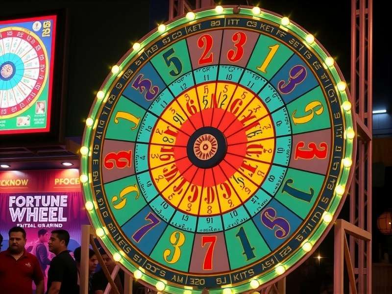 Modern Lucknow Fortune Wheel Game Setup Modern Lucknow Fortune Wheel with betting options