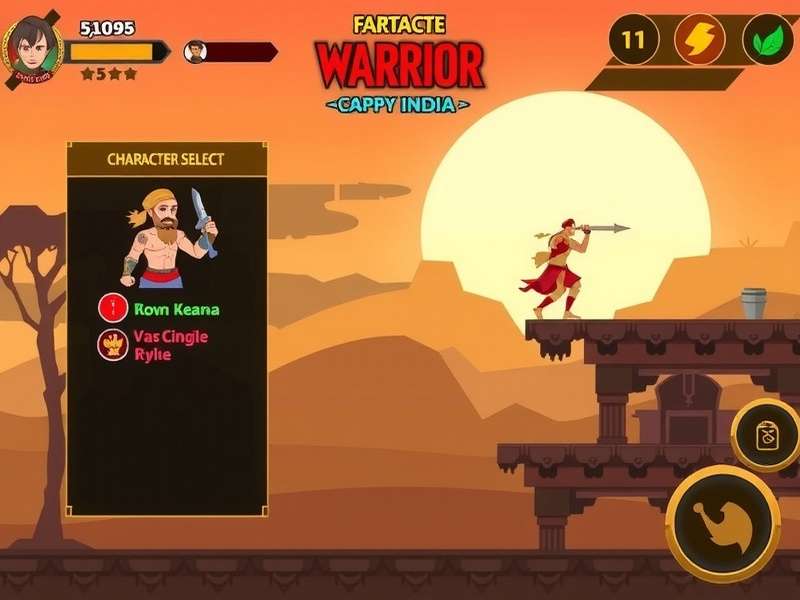 Warrior S Adventure India Gameplay Warrior S Adventure India gameplay screenshot showing character in action