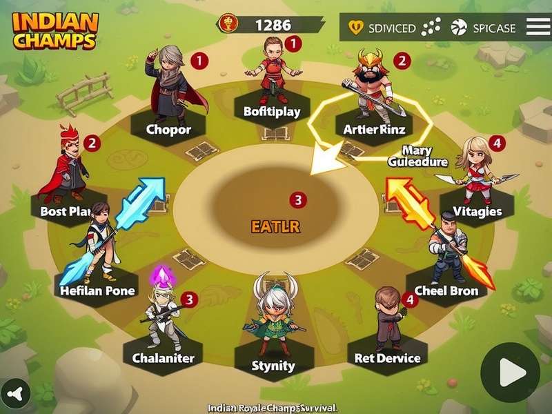 Character Roster in Indian Royale Champs Survival Indian Royale Champs Survival character roster showing diverse options