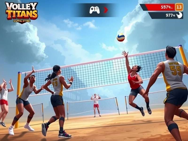 Game Features and Modes Volley Titans Gujarat Strike feature overview showing multiple game modes