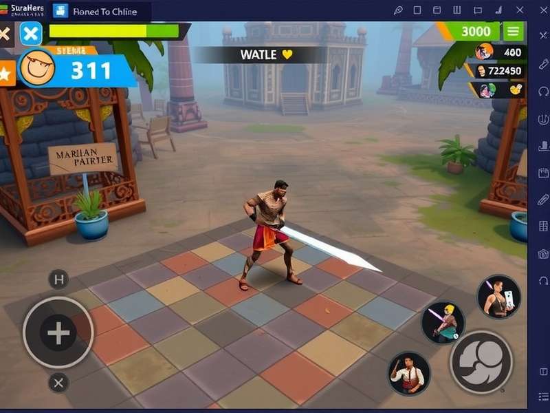Indian Royale Champs Survival Gameplay Indian Royale Champs Survival gameplay screenshot showing battle arena