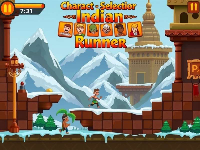 Mountain Temple Environment Indian Temple Runner mountain temple environment with snowy peaks