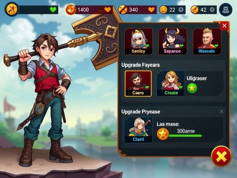 Character Roster in Brave Mace Hero Brave Mace Hero character roster showing diverse characters