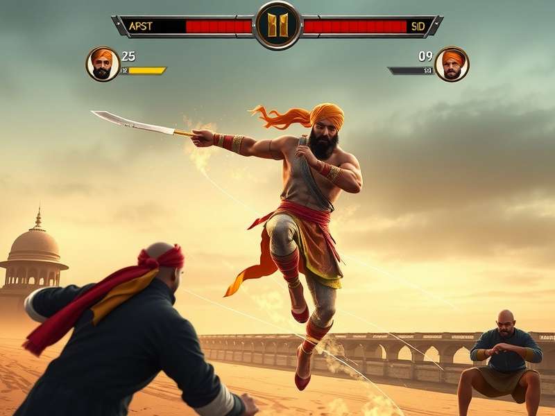 Sikh Honor Gauntlet Martial Arts Combat Sikh Honor Gauntlet gameplay screenshot showing martial arts combat