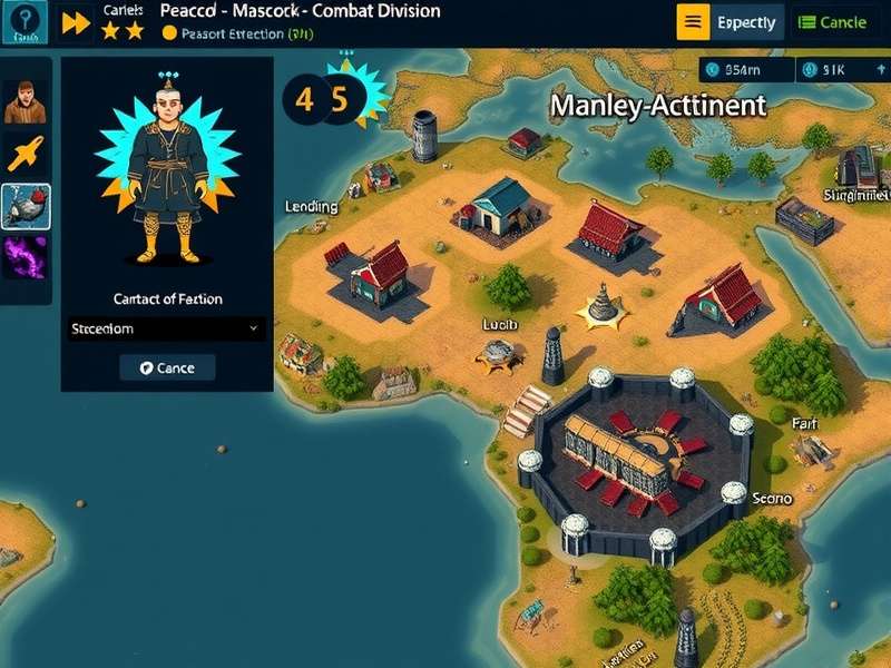 Character Selection in Peacock Combat Division Peacock Combat Division character selection screen