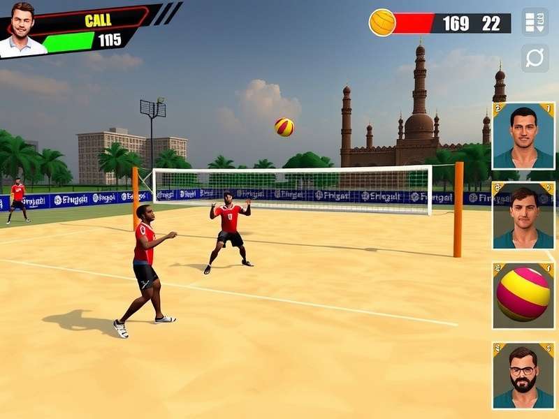 Authentic Mumbai Environments in Mumbai Volley Supreme Mumbai Volley Supreme court environments showing Mumbai landmarks