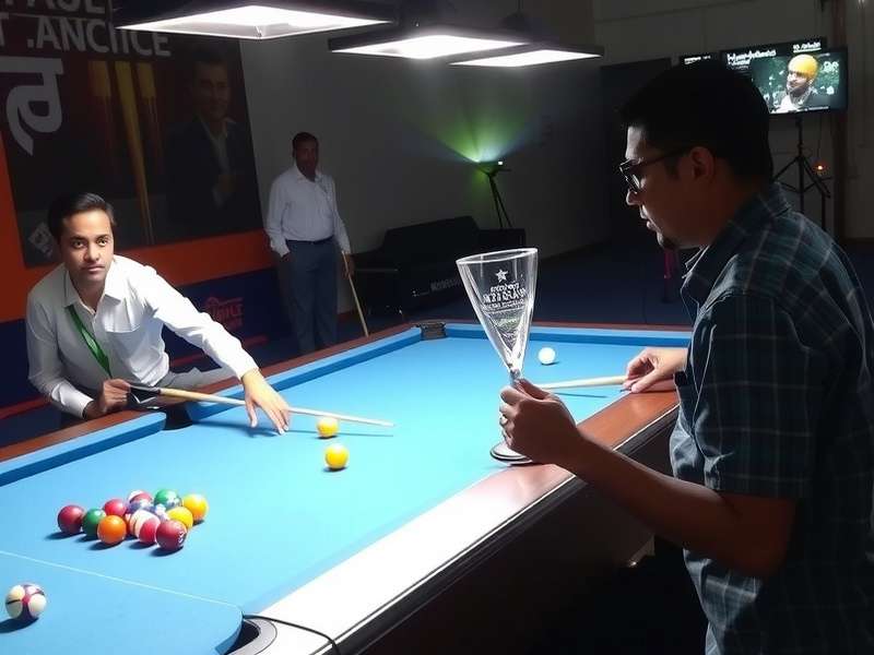 Professional Pool Ace Of India Championship Pool Ace Of India championship match in progress