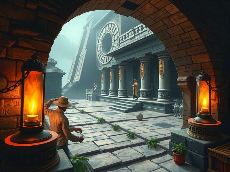 Temple Raid Master Gameplay Temple Raid Master gameplay showing character exploring ancient temple