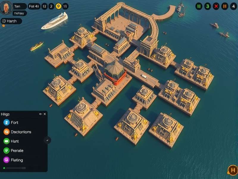 Mangalore Harbor Monarch Gameplay Interface Mangalore Harbor Monarch gameplay screenshot showing harbor management interface