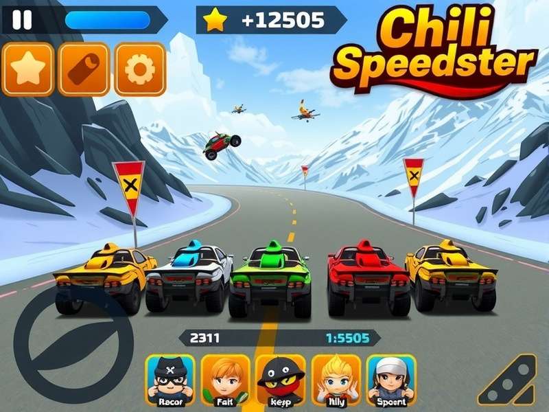 Chili Speedster Characters Chili Speedster character lineup showing diverse racers